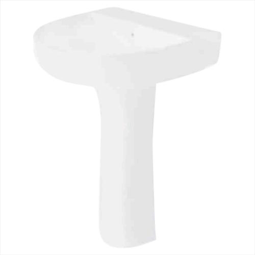 Croma - Wash Basin with pedestal White/Ivory